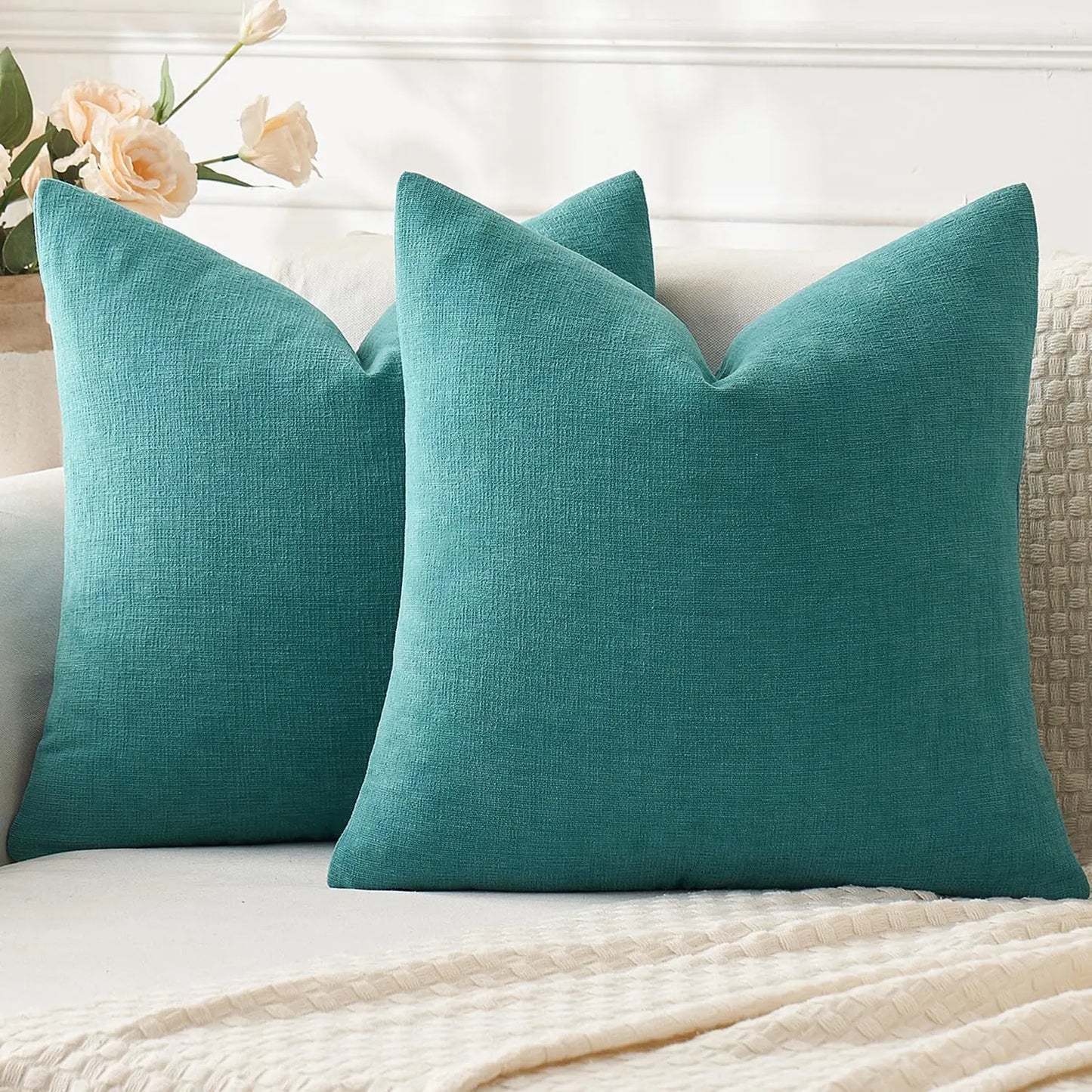 Soft Chenille Pillow Covers Set Of 2 For Sofa Decor