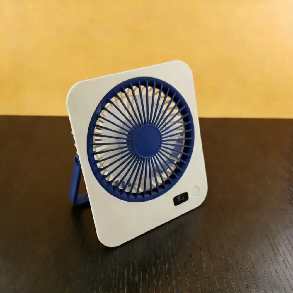 Rechargeable USB Mini Desktop Fan With 5 Speed Quiet Operation