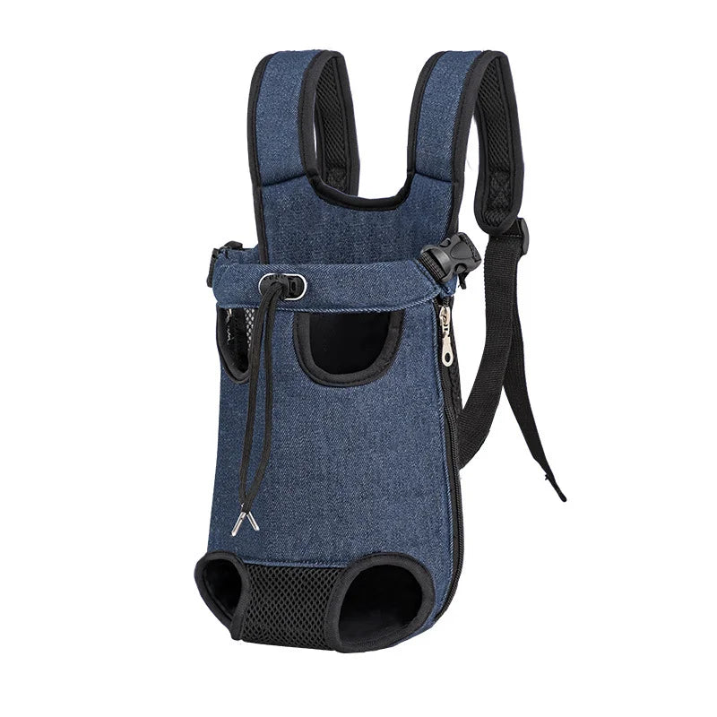 Outdoor Dog Backpack Carrier Breathable Mesh Travel Bag
