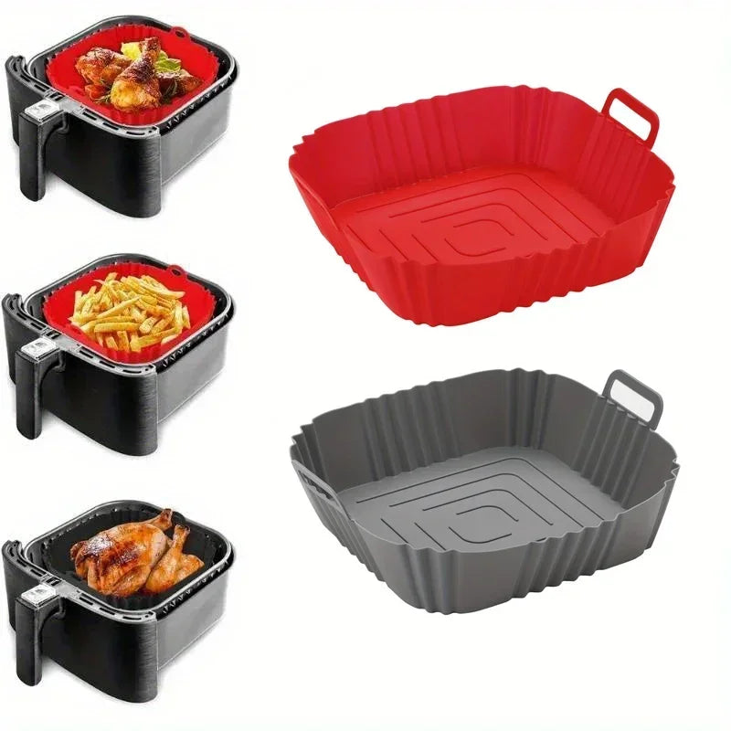 Silicone Air Fryer Liner And Basket Reusable Oven Accessory