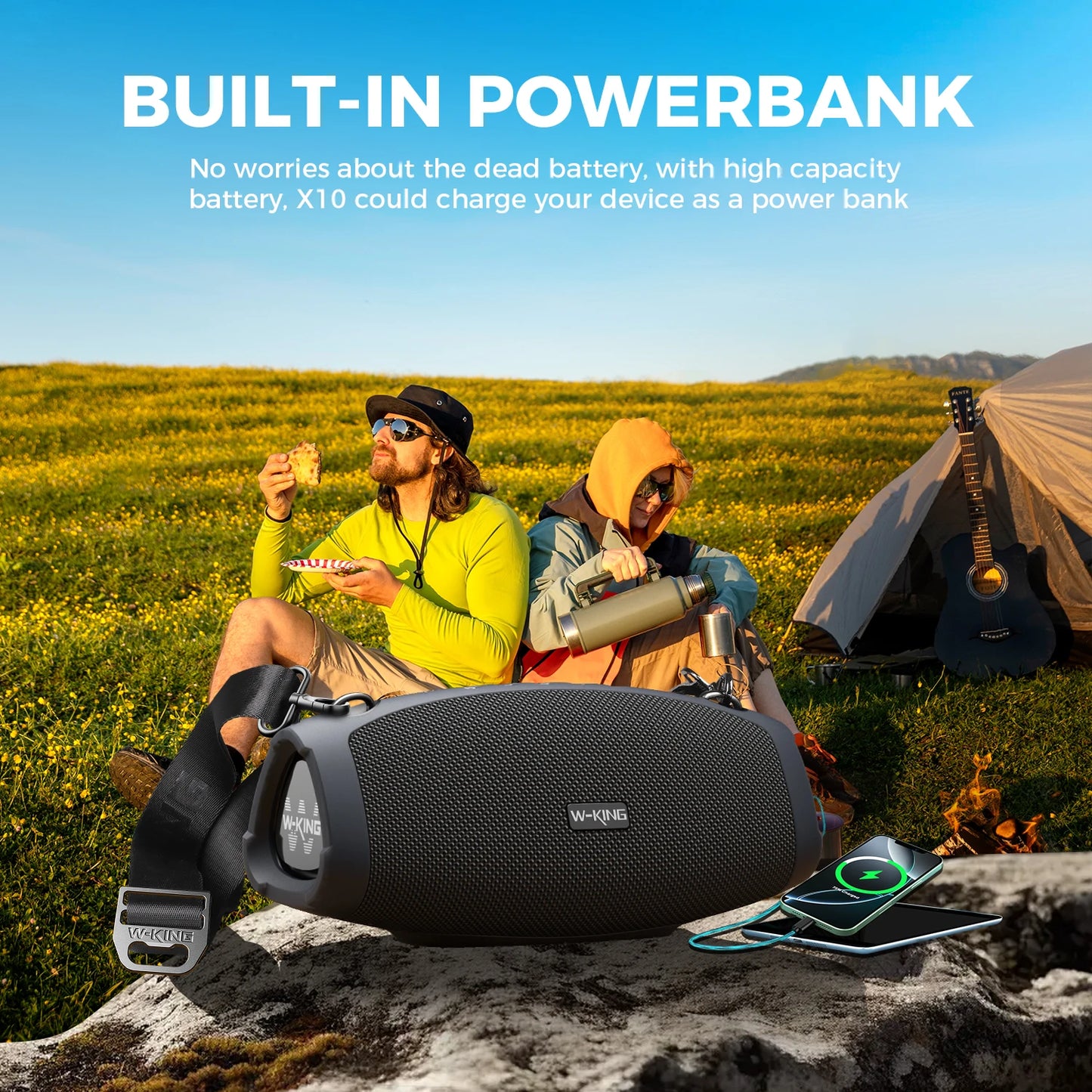 W-King X10 Bluetooth Speaker 120W Max Portable Party Speaker