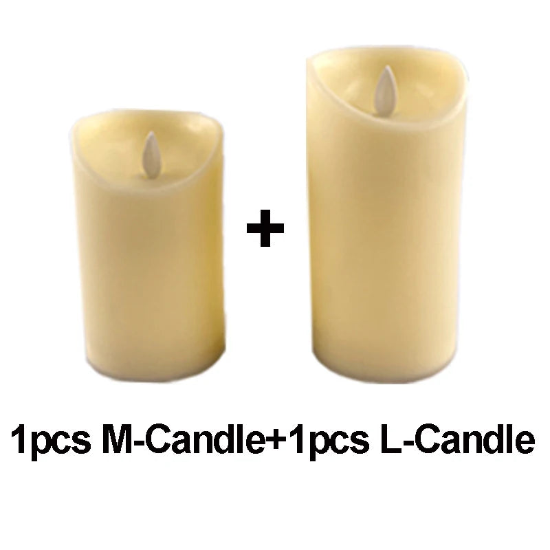 Moving Wick LED Candle With Dancing Flame Safe For Kids