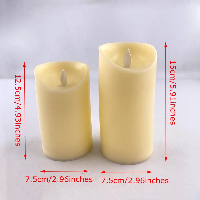 Moving Wick LED Candle With Dancing Flame Safe For Kids