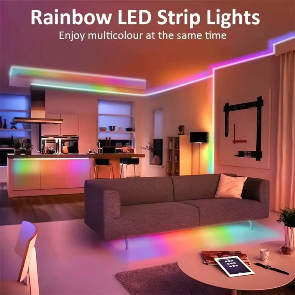 RGB USB LED Strip Lights 15M Music Sync IP65 Waterproof