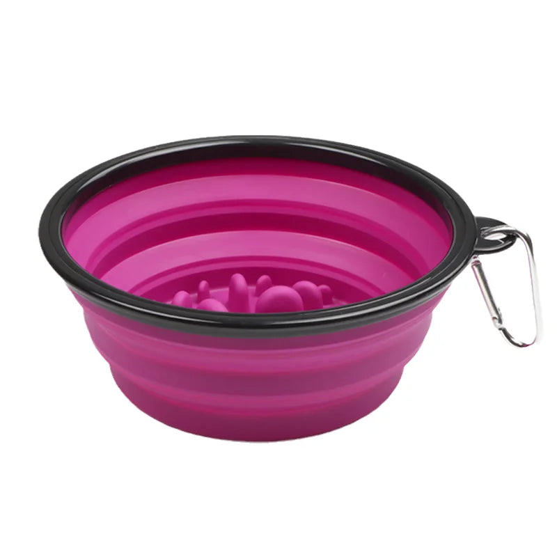 XLeiPet Foldable Travel Dog Bowl Portable Pet Feeder