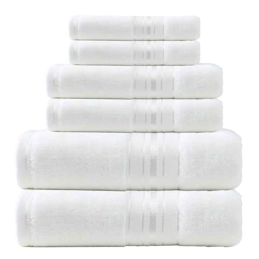 Luxury Turkish Cotton Towel Set With Bath Towels And Washcloths