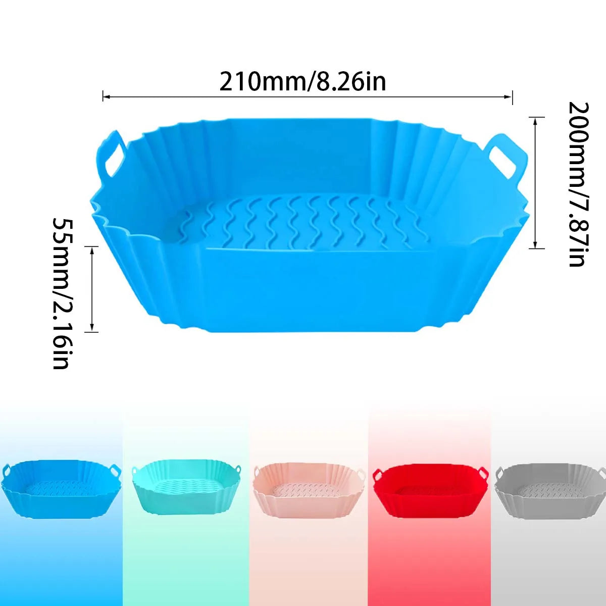 Air Fryer Silicone Liners Pot For Nonstick Baking Pan