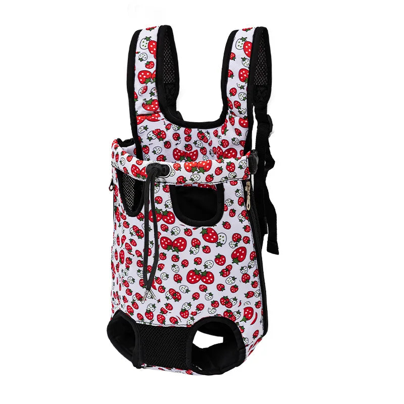 Outdoor Dog Backpack Carrier Breathable Mesh Travel Bag