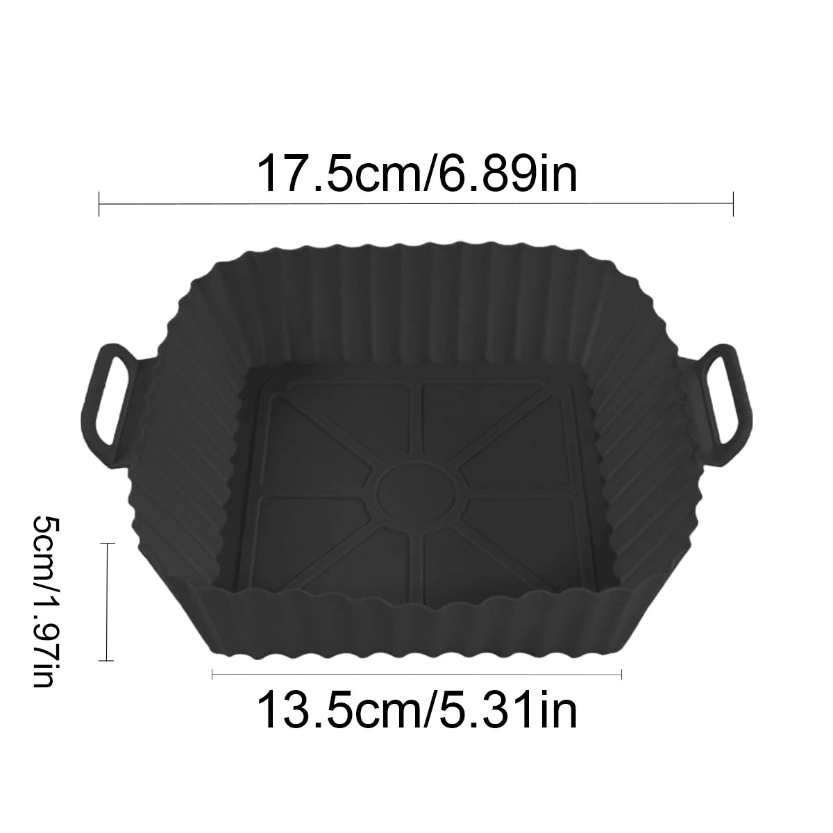 Air Fryer Silicone Liners Pot For Nonstick Baking Pan