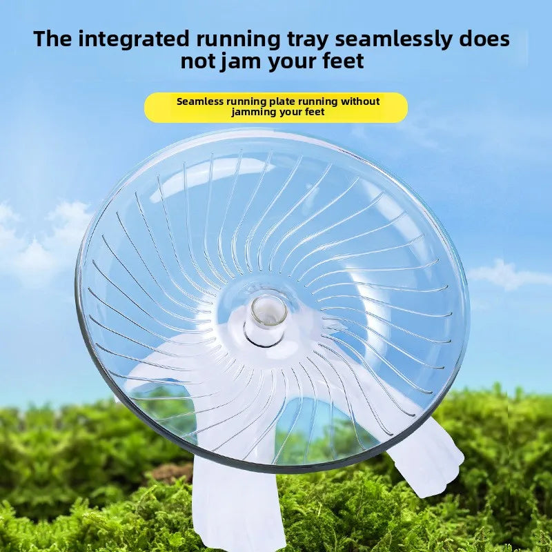 Hamster Running Practice Wheel With Steel Axle Mute Disc Toy