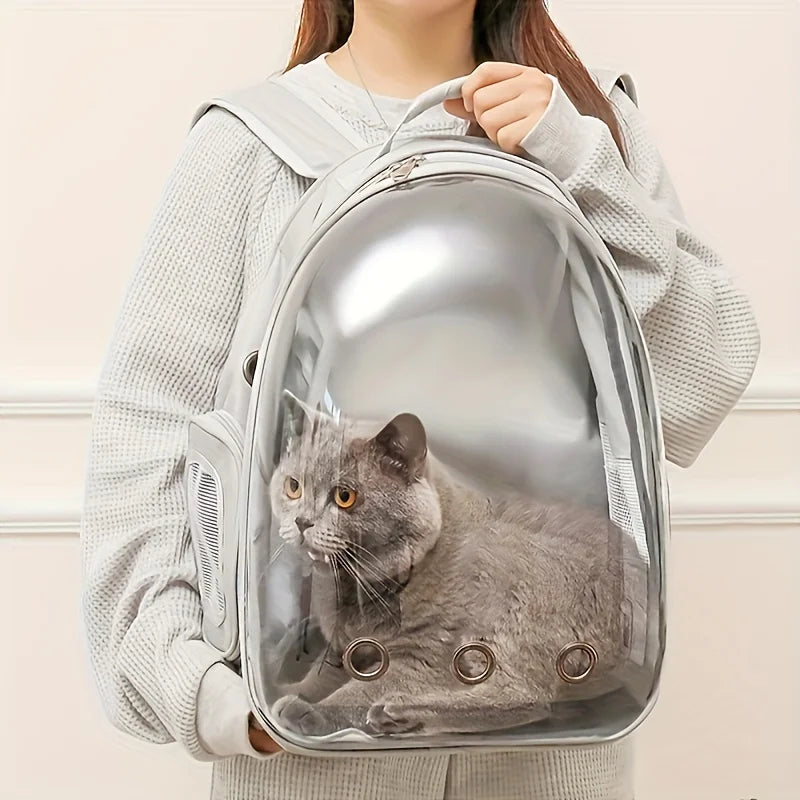 Space Capsule Cat Backpack Pet Carrier for Travel Outings