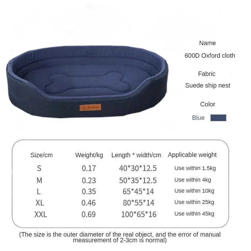 Cozy Winter Dog Bed Sofa Cushion for Pets Fluffy Mat