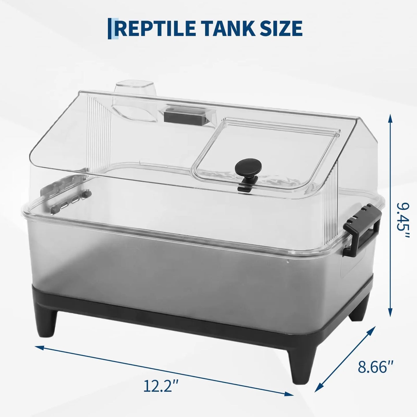 HiMISS Reptile Terrarium Kit With Lid Acrylic Tank