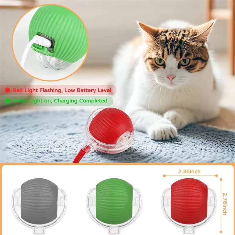 Cat Interactive Ball Toy Automatic Rolling Ball Pet Training Device