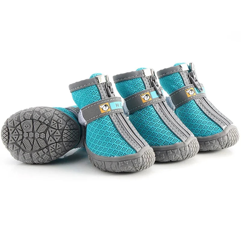 Dog Shoes Non-Slip Plush Paw Protection Boots Breathable Warm For Pets