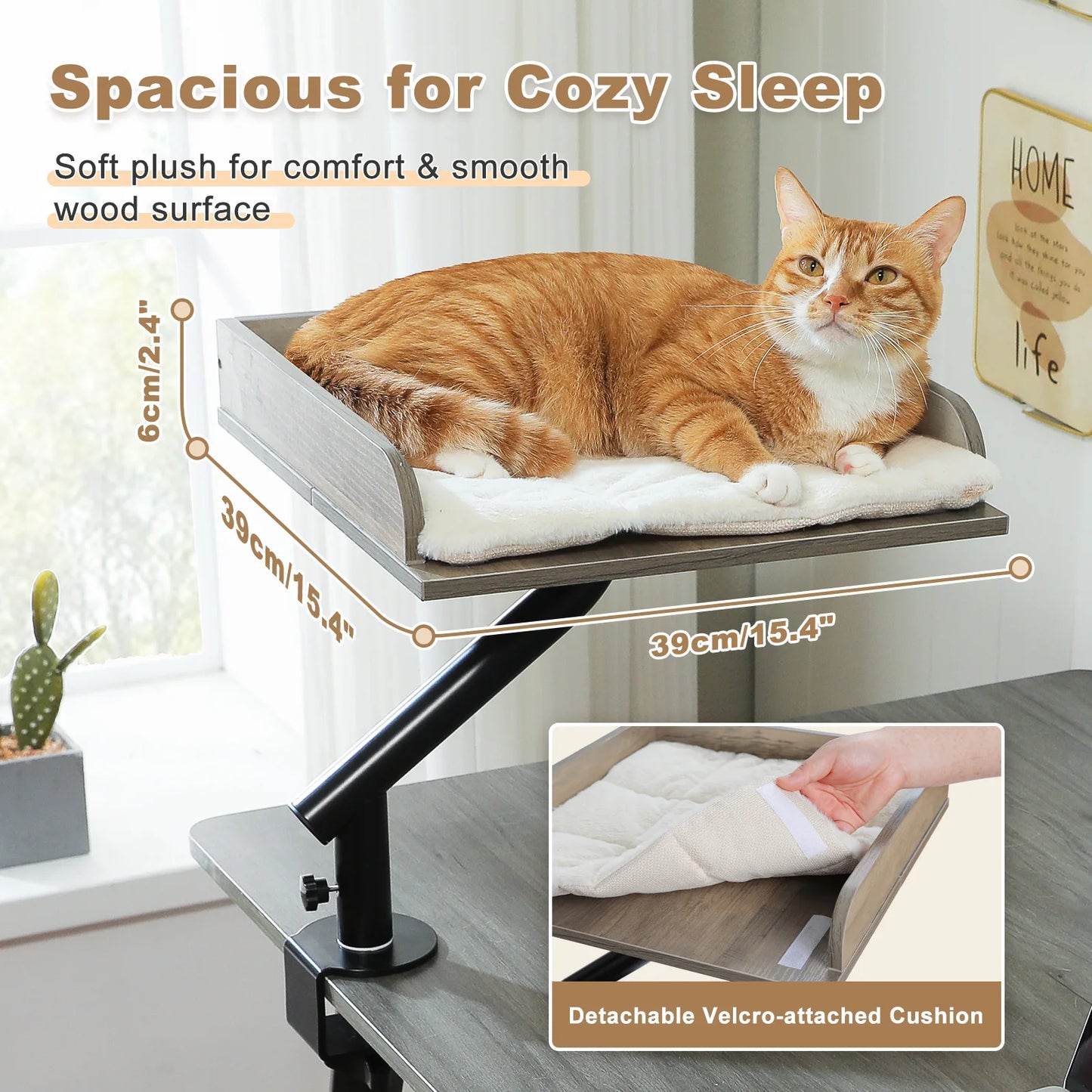 PAWZ Road Cat Desk Bed 360 Degree Rotatable Stand Cats