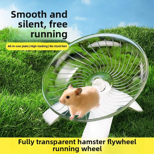Hamster Running Practice Wheel With Steel Axle Mute Disc Toy