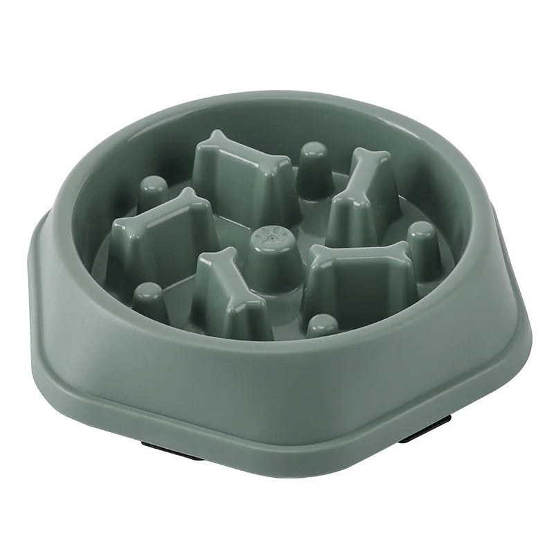Anti Choking Slow Feeder Pet Bowl With Non Slip Maze