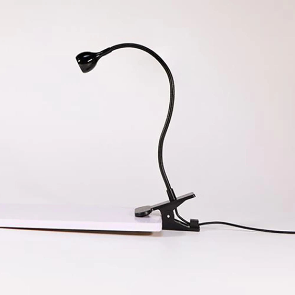 USB Clip On Reading Lamp With Flexible Gooseneck Desk Light