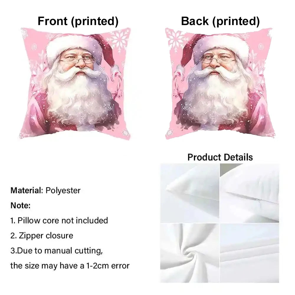 Faux Embroidery Floral Print Double Sided Throw Pillow Cover Decorative Case