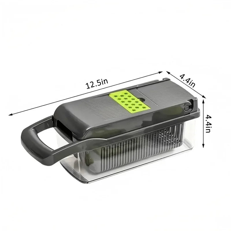 16-in-1 Vegetable Chopper PE ABS Multi-Blade Kitchen Gadget Pro