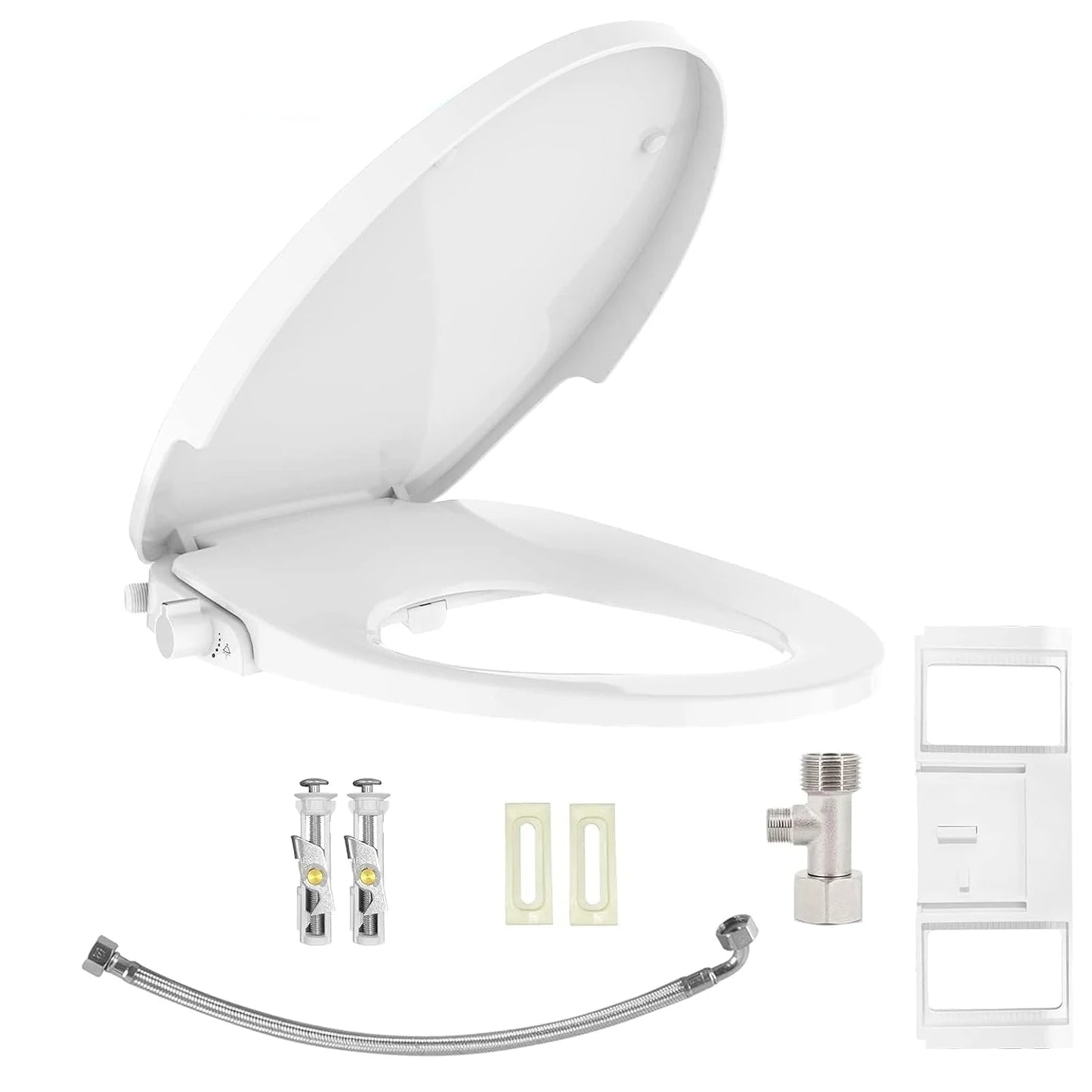 TWISTER.CK Premium Non-Electric Round Bidet Toilet Seat With Dual Nozzle