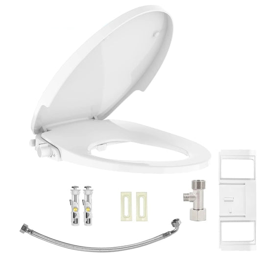 TWISTER.CK Premium Non-Electric Round Bidet Toilet Seat With Dual Nozzle