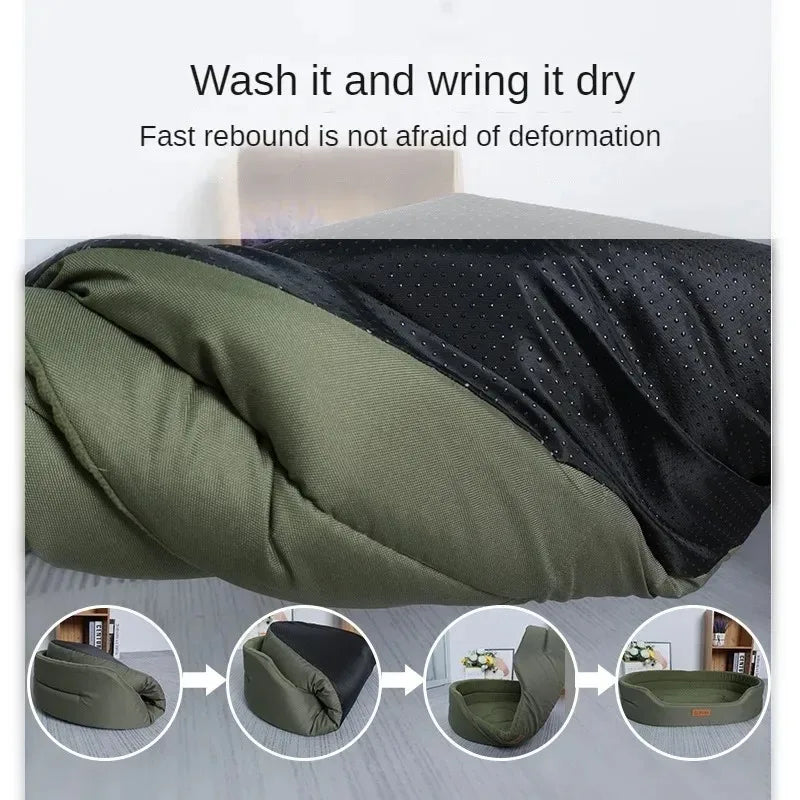 Cozy Winter Dog Bed Sofa Cushion for Pets Fluffy Mat