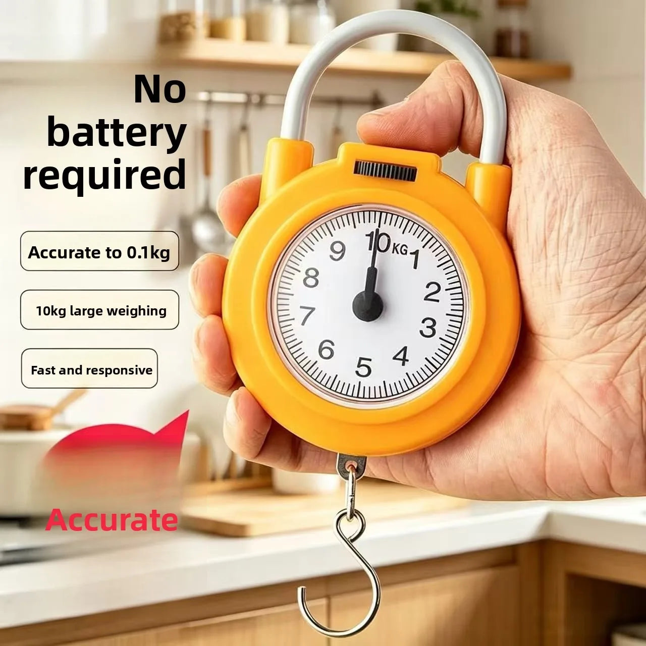 10kg Portable Hanging Scale For Kitchen And Luggage High Precision
