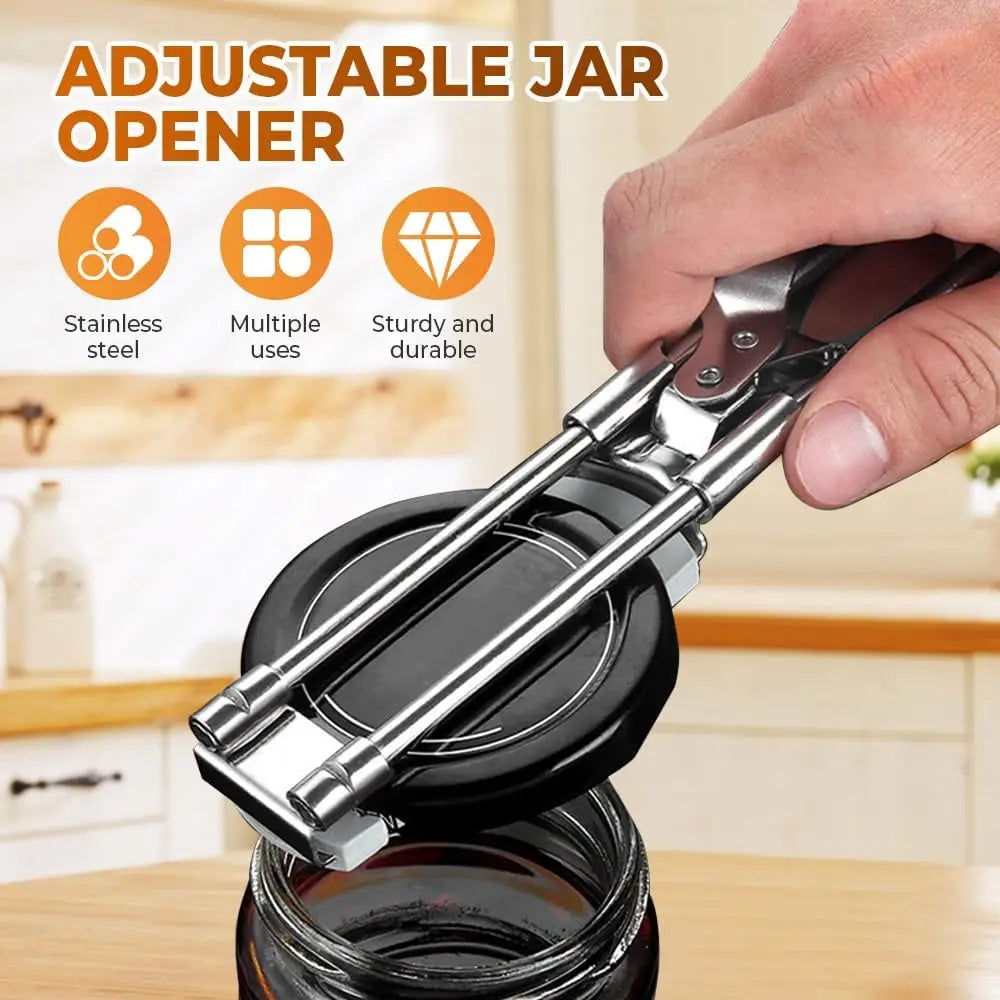 Adjustable Stainless Steel Jar Opener For Seniors Arthritis