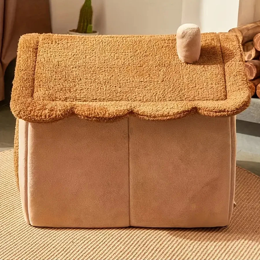 Foldable Pet House For Cats And Small Dogs Washable Cover