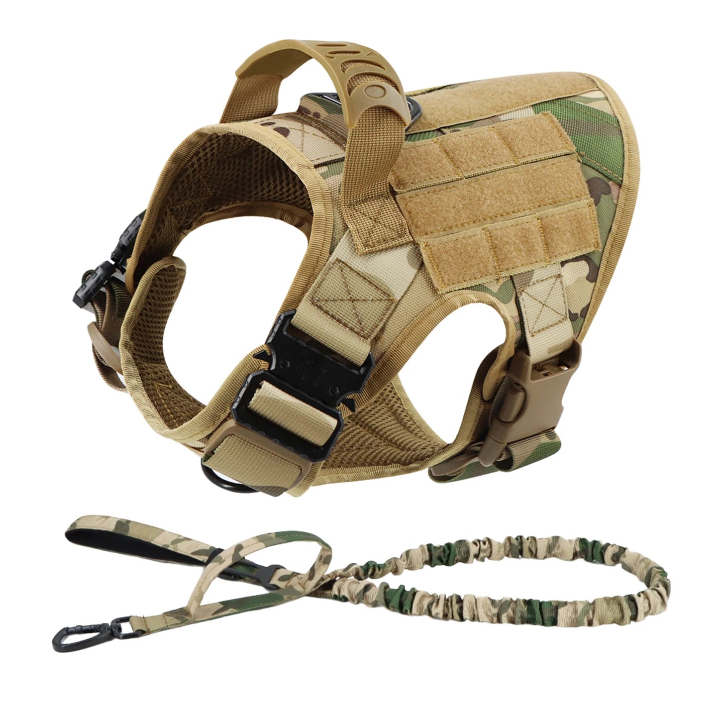Tactical Dog Harness Leash Set For Training And Walking