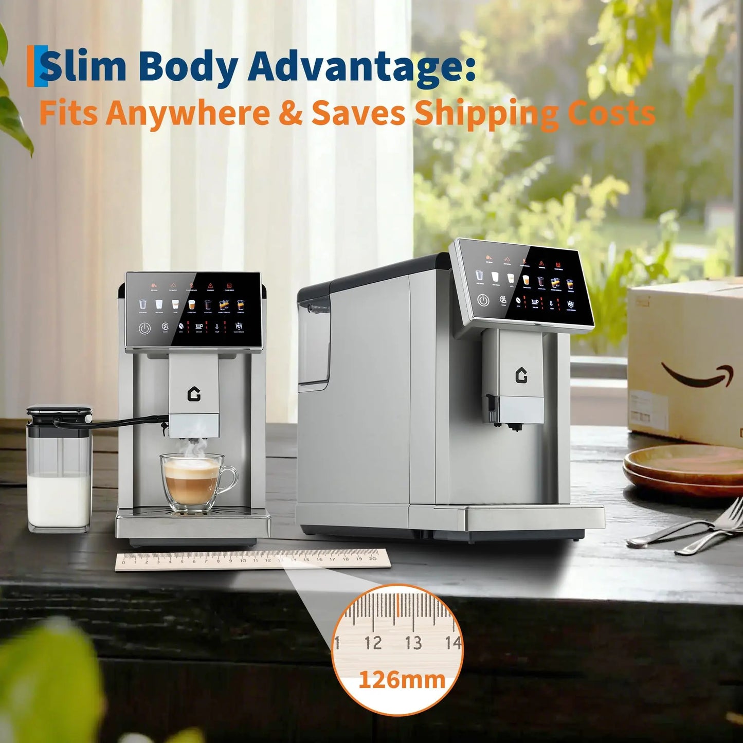 Adoolla Third Gen Automatic Espresso Machine With Removable Milk Tank