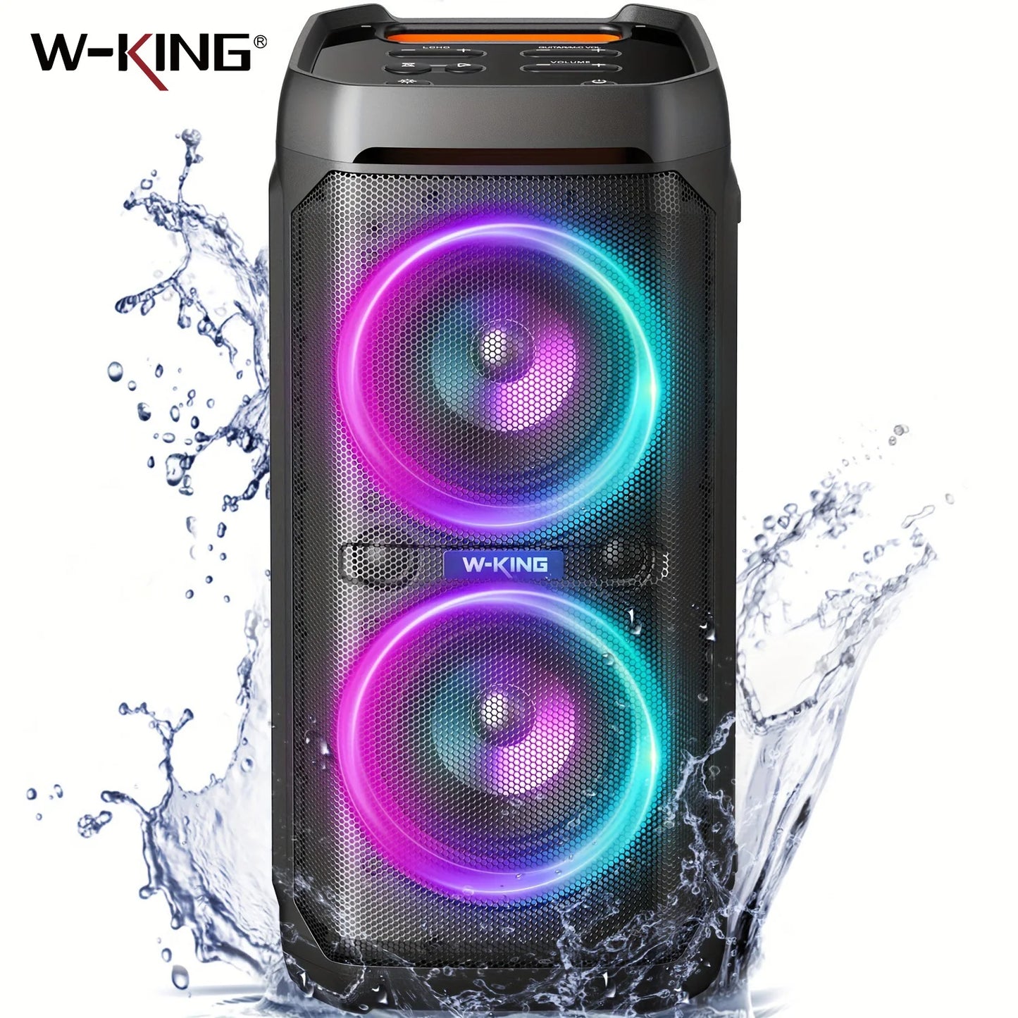 W-King T11 100W RMS Bluetooth Speakers IPX6 Waterproof