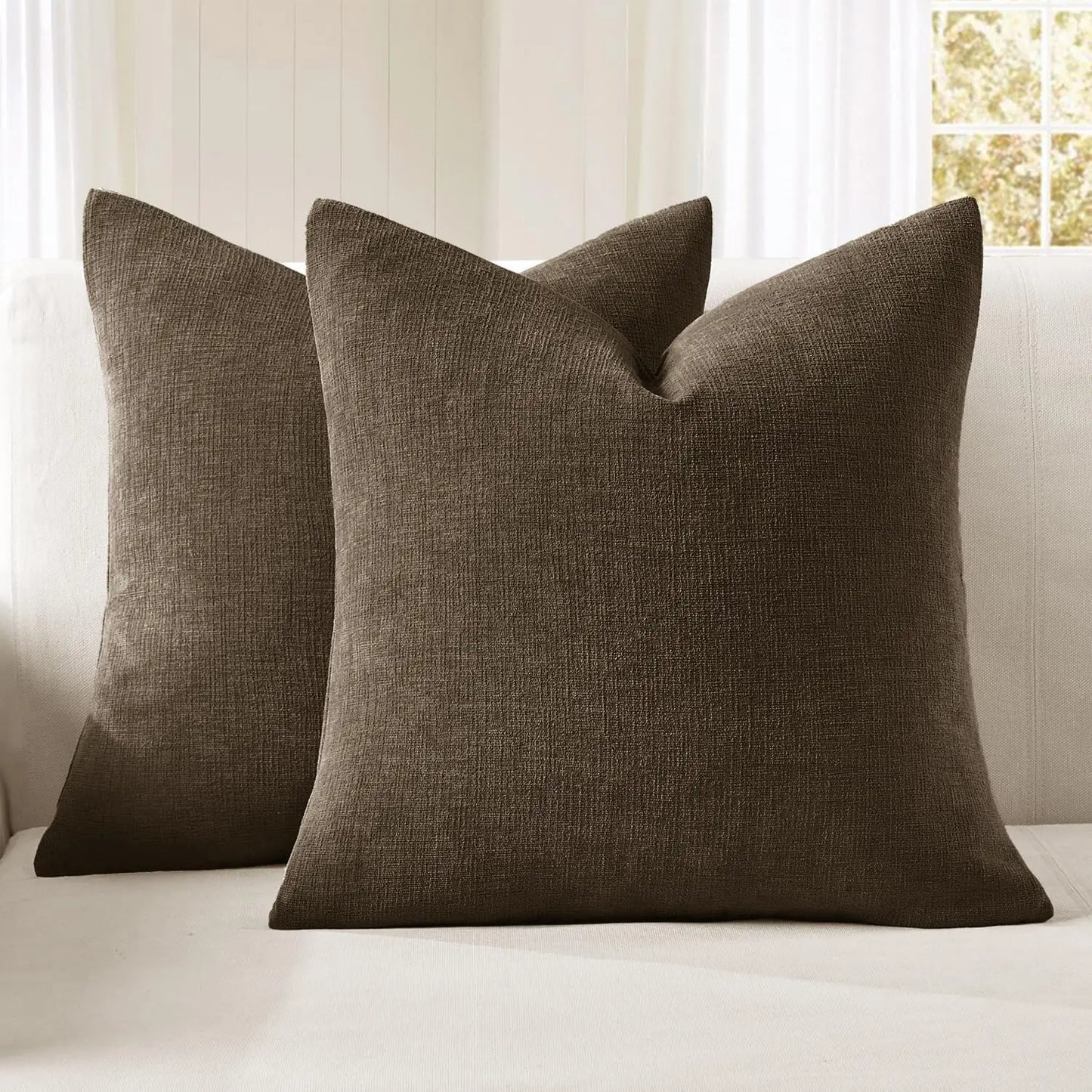 Soft Chenille Pillow Covers Set Of 2 For Sofa Decor