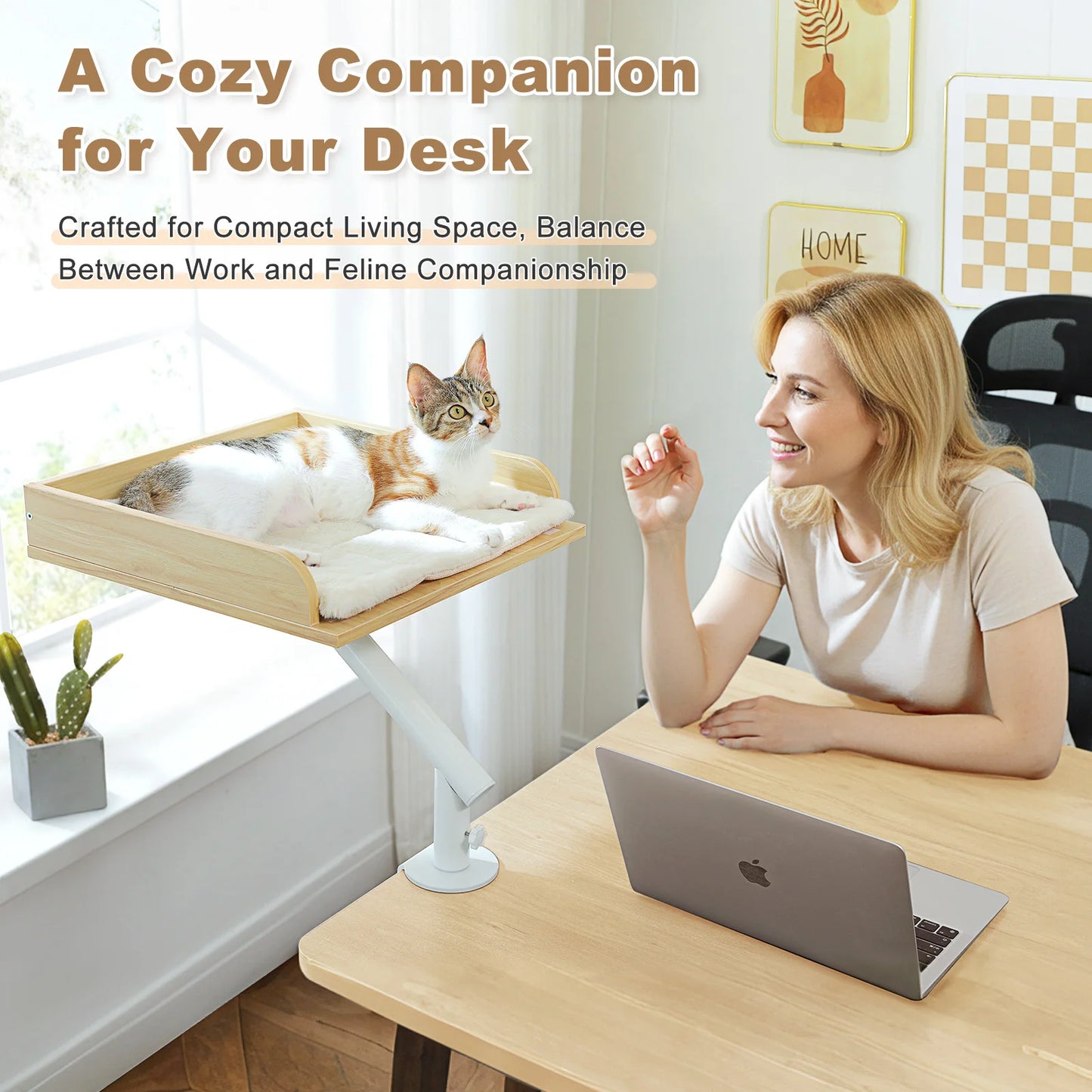 PAWZ Road Cat Desk Bed 360 Degree Rotatable Stand Cats