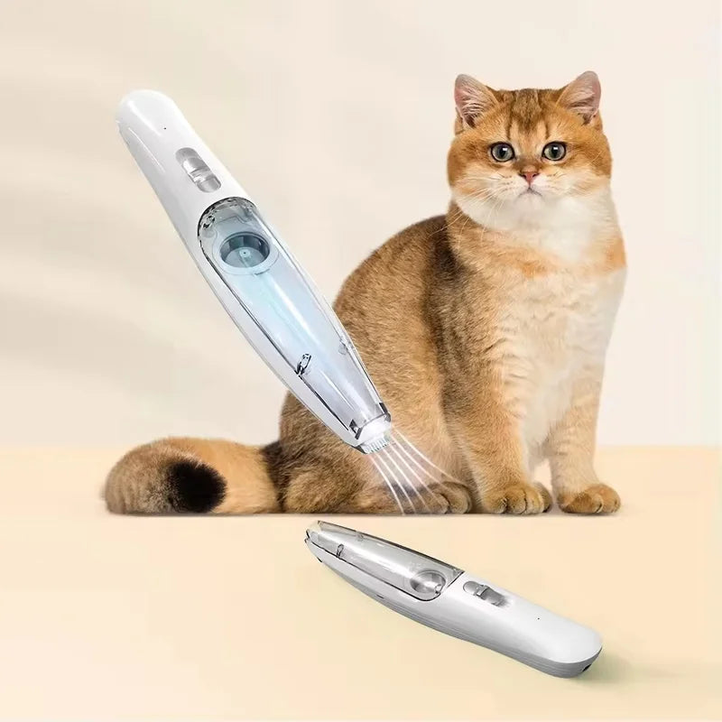 2-In-1 Pet Hair Suction Shaver for Dogs and Cats Rechargeable