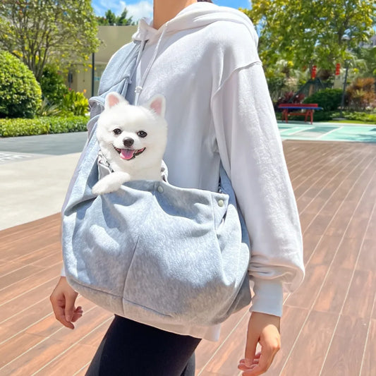Outdoor Pet Carrier Bag Portable Shoulder Sling for Small Pets