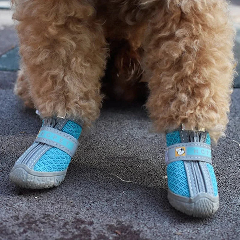 Dog Shoes Non-Slip Plush Paw Protection Boots Breathable Warm For Pets