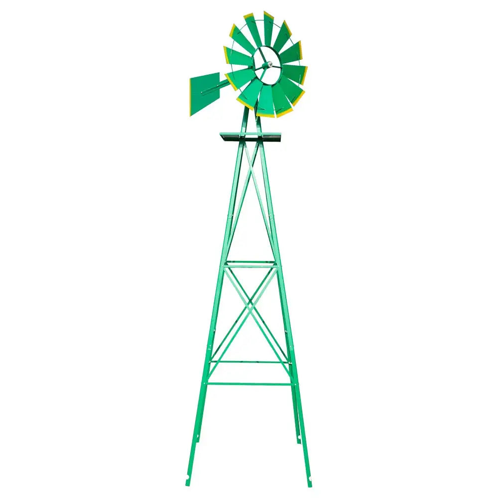Ornamental Windmill Garden Weather Vane Heavy Duty Metal 4 Leg