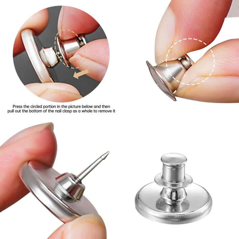 Detachable Magnetic Curtain Button Clip Fastener Aluminum Alloy