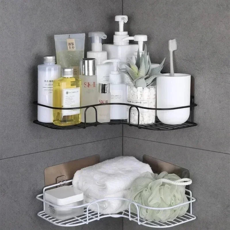 Wall Mounted Bathroom Shelf Corner Storage Organizer