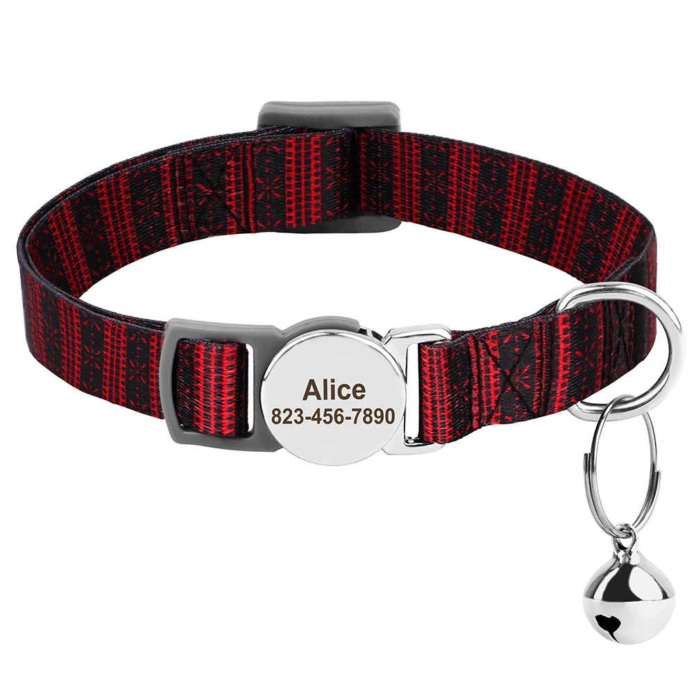 Free Personalized Kitten Collar Engraved With Name