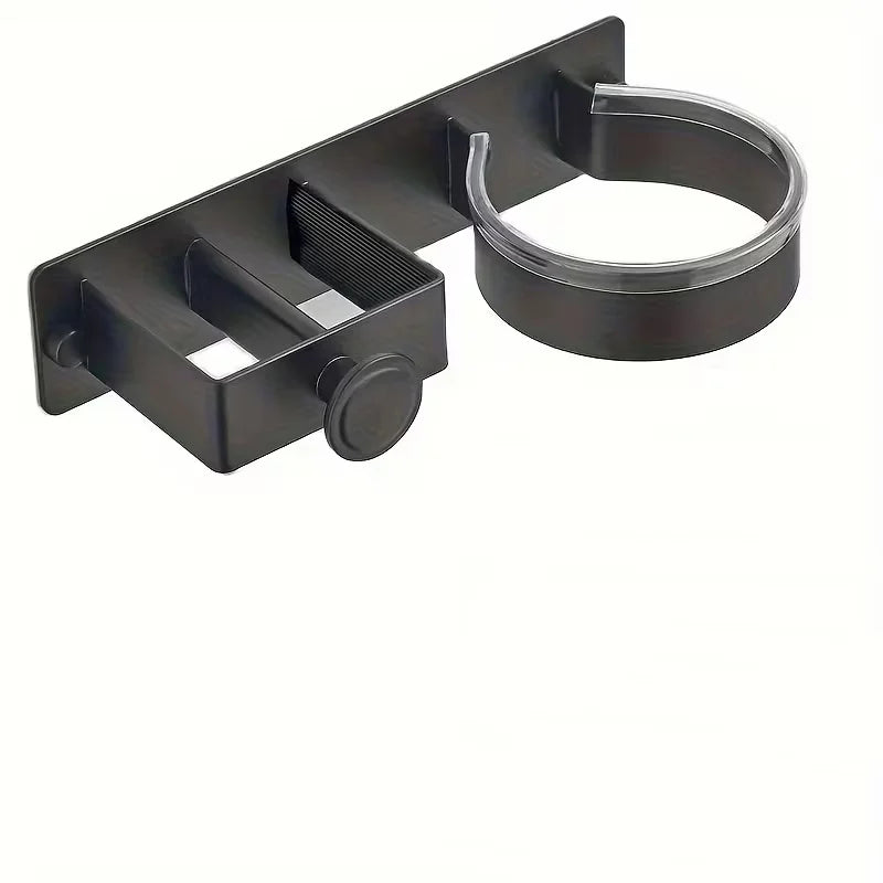Durable Metal Wall Mounted Hair Dryer And Flat Iron Rack