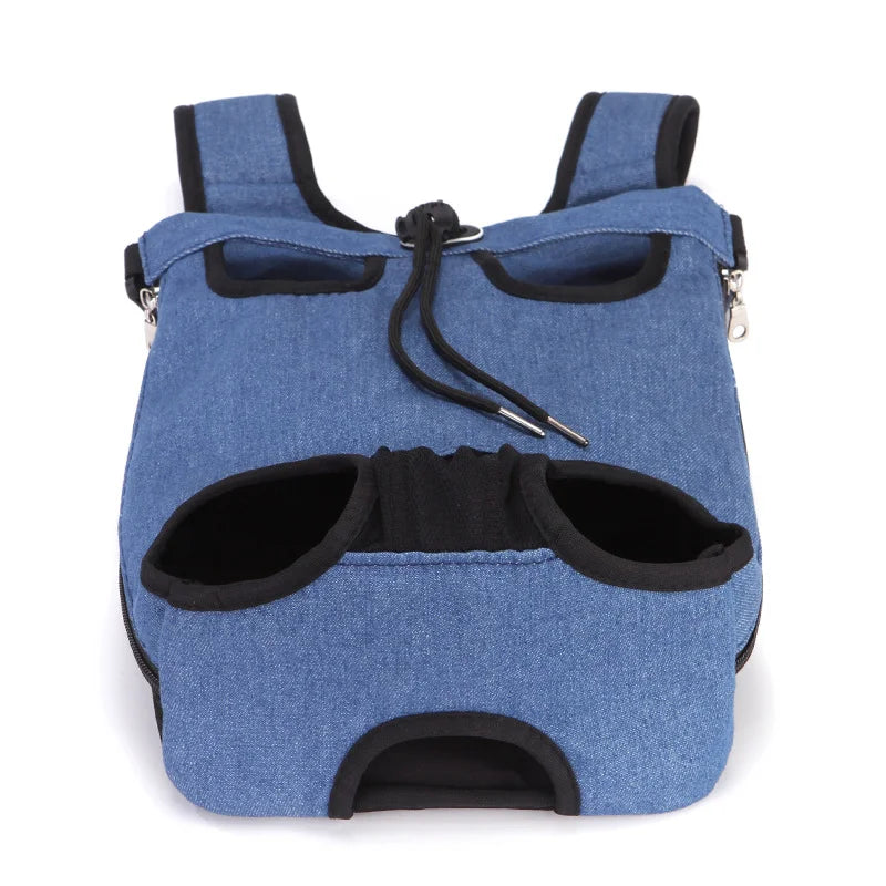 Outdoor Dog Backpack Carrier Breathable Mesh Travel Bag