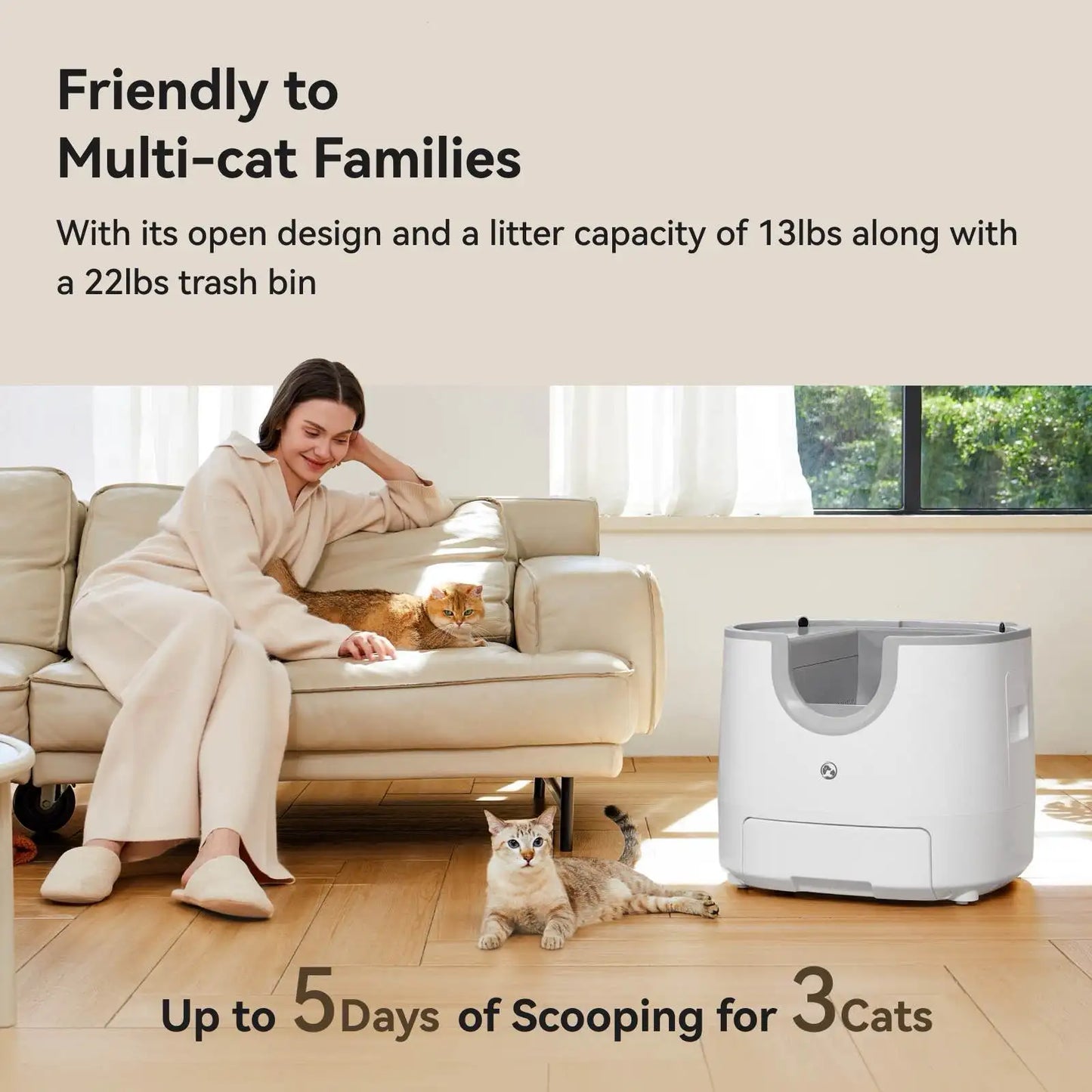 Furoomate Automatic Self-Cleaning Cat Litter Box For Homes