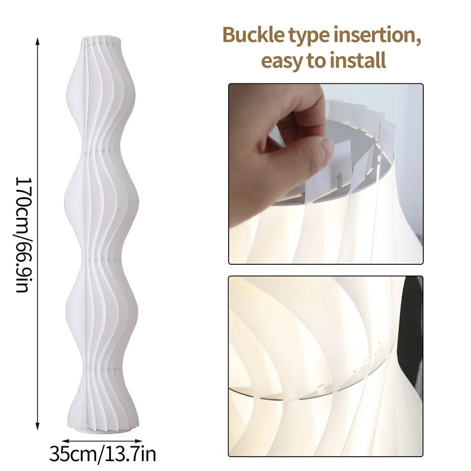 Tall LED Floor Lamp Dimmable Standing Light For Home Corner Decor