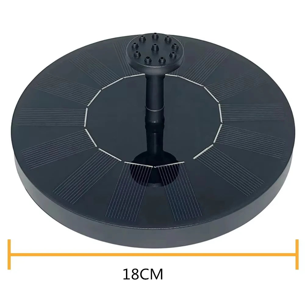 Solar Powered Waterfall Fountain for Garden Pond and Bird Bath