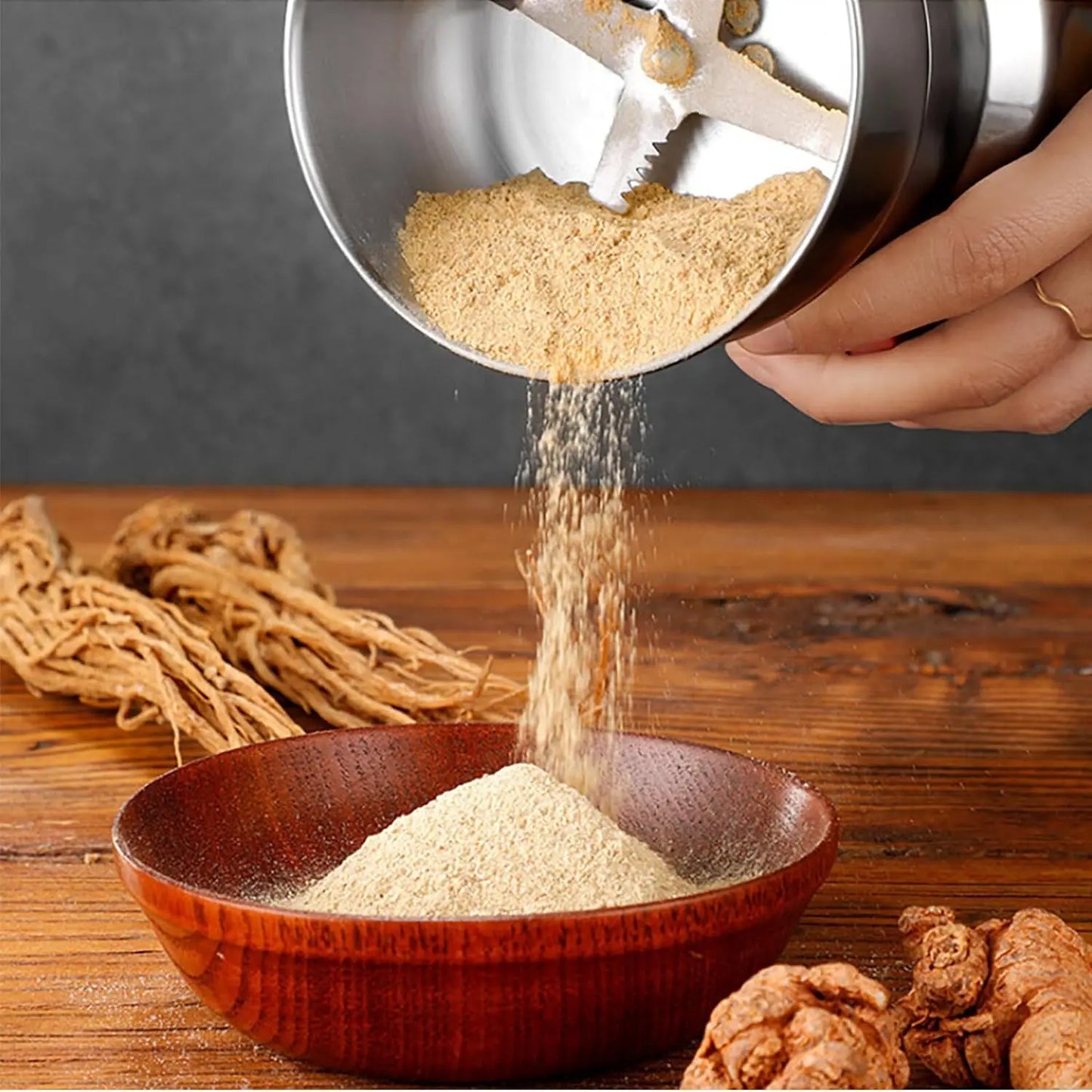 Multi Purpose Electric Grinder With Four Edged Blade For Coffee