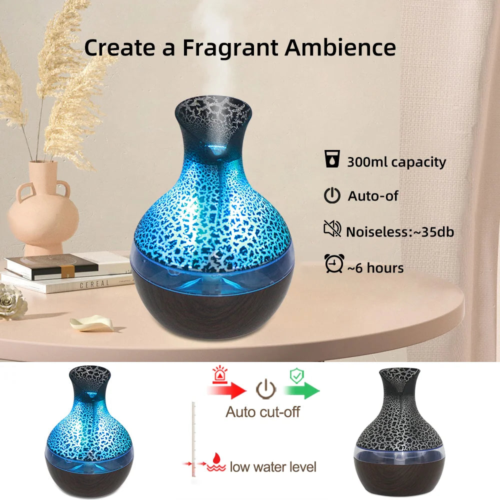 OIMG USB Ultra Quiet Humidifier And Essential Oil Diffuser